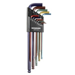 Bondhus 13 piece L Shape Imperial Hex Key Set, 0.05 → 3/8"