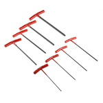 Bondhus 8 piece T Shape Metric Hex Key Set, 2 → 10mm