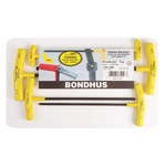 Bondhus 6 piece T Shape Imperial Hex Key Set, 3/16 → 7/32"