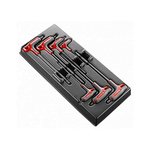 Facom 7 piece T Shape Metric Hex Key Set, 3mm
