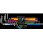 Wera 9 piece L Shape Metric Hex Key Set, 1.5 → 10mm
