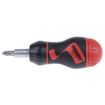 Teng Tools 1/4 in Hexagon Hexagon Ratchet Screwdriver, 100 mm length