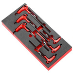 Facom 6 piece T Shape Metric Hex Key Set, 3 mm, 4 mm, 5 mm, 6 mm, 8 mm, 10 mm