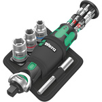 Wera 1/4 Hexagon Allen Hexagon Ratchet Screwdriver, 25 length