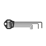 Wiha Tools 5 piece L Shape Metric Hex Key Set, 0.7 → 2mm