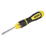 Stanley Phillips, Pozidriv, Slotted, Square Ratchet Screwdriver & Bit Set, 250 mm length