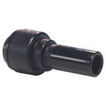 John Guest Tube-to-Tube PM Pneumatic Straight Tube-to-Tube Adapter, Plug In 8 mm to Push In 4 mm