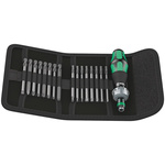 Wera Hexagon, Square, Torx Hexagon; Hex-Plus; Slotted; Pozidriv; Phillips; Torx Ratchet Screwdriver & Bit Set