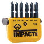 CK Impact Bit Set 6 Pieces, Phillips