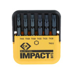 CK Impact Bit Set 6 Pieces, Torx