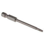 RS PRO Torx Screwdriver Bit, T10 Tip, 70 mm Overall