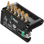 Wera Impact Bit Set 7 Pieces, Hexagon, Pozidriv