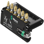 Wera Driver Bit Set 7 Pieces, Hexagon, Pozidriv
