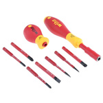 Wiha Driver Bit Set 9 Pieces, Phillips, Pozidriv, Slotted