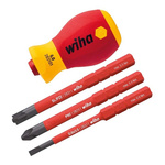 Wiha Driver Bit Set 4 Pieces, Phillips, Pozidriv, Slotted