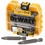 DeWALT Pozidriv Driver Bit 15 Pieces, Pozidriv