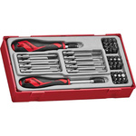 Teng Tools Bits driver set 38 Pieces, Hexagon, Phillips, Slotted, Torx