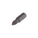 RS PRO Pozidriv Screwdriver Bit, PZ1 Tip, 1/4in Drive, 25mm Overall