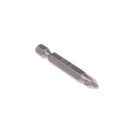 RS PRO Pozidriv Screwdriver Bit, PZ2 Tip, 1/4in Drive, 50mm Overall