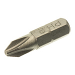 RS PRO Phillips Bit Set, PH2 Tip, 1/4in Drive, 25mm Overall