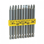 CK Bit Set 10 Pieces, Phillips, Pozidriv, Slotted, Torx