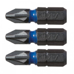 CK Blue Steel Screwdriver Bit Set 3 Pieces, Phillips