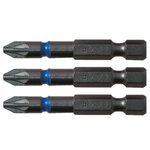 CK Blue Steel Screwdriver Bit Set 3 Pieces, Phillips