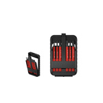 Wiha Tools Electric Bit Set 6 Pieces, Plus Minus, Pozidriv, Slotted