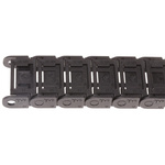 Igus 7, e-chain Black Cable Chain, W37 mm x D15mm, L1m, 38 mm Min. Bend Radius, Igumid G