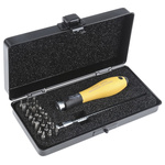 Wiha Driver Bit Set 26 Pieces, Hexagon, Phillips, Slotted, Torx