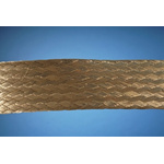 Alpha Wire Expandable Braided Tinned Copper Silver Cable Sleeve, 9.53mm Diameter, 30m Length