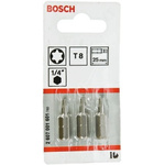 Bosch Torx Screwdriver Bit, T8 Tip, 25 mm Overall