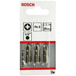 Bosch Pozidriv Screwdriver Bit, PZ3 Tip