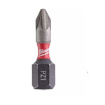 Milwaukee Pozidriv Screwdriver Bit, PZ1 Tip