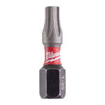 Milwaukee Torx Screwdriver Bit, Tx 25 Tip, 25 mm Overall