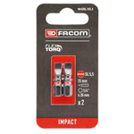 Facom Slotted Screwdriver Bit, 5.5 mm Tip