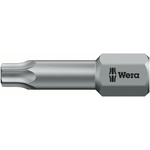 Wera Torx Screwdriver Bit, T6 Tip, 1/4 in Drive, 25 mm Overall