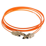 TE Connectivity OM2 Multi Mode Fibre Optic Cable SC to SC 50/125μm 3m