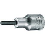 Gedore Hexagon Screwdriver Bit, Hex 4 Tip, 4 mm Drive, Hexagon Drive, 61 mm Overall