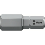 Wera Hex-Plus Screwdriver Bit, 8 mm Tip, Hex Drive, 25 mm Overall