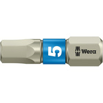 Wera Hexagon Screwdriver Bit, 5 mm Tip
