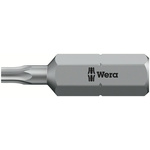 Wera Tamperproof Torx Screwdriver Bit, T8 Tip, 25 mm Overall