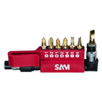 SAM Phillips, Pozidriv, Slotted Screwdriver Bit, F4/5/6, PH N°1/2, PZ1/2 Tip