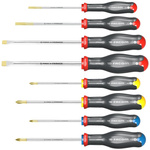 Facom Phillips; Pozidriv; Slotted Screwdriver Set, 8-Piece