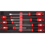 RS PRO Pozidriv; Slotted Screwdriver Set, 7-Piece