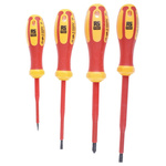 RS PRO G99-401 Phillips; Slotted Insulated Screwdriver Set, 4-Piece