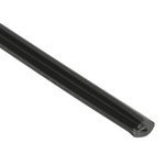 TE Connectivity Polyolefin Black Edging strip, 1.2m x 6 mm x 3.4mm
