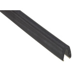 TE Connectivity Polyolefin Black Edging strip, 1.2m x 9 mm x 4.3mm