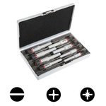 Facom Phillips; Pozidriv; Slotted Precision Screwdriver Set, 8-Piece