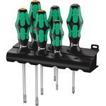 Wera Pozidriv; Slotted Screwdriver Set, 6-Piece
